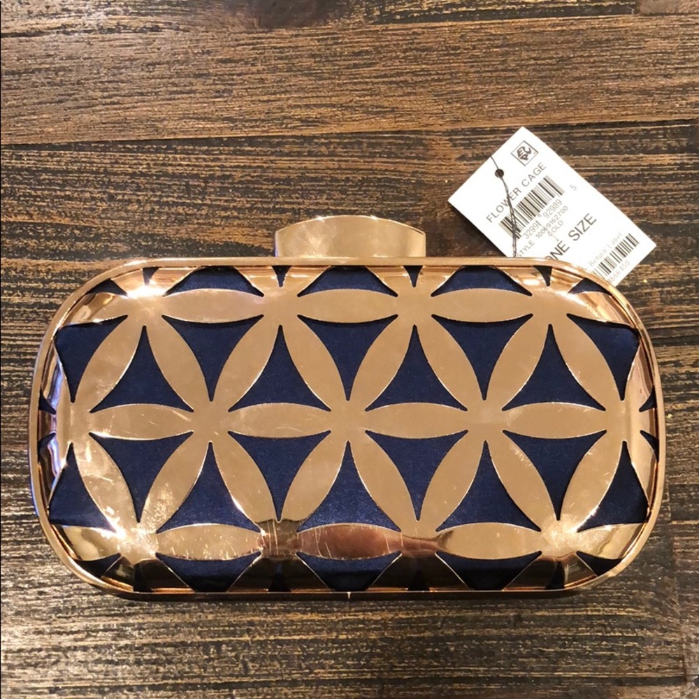 INC Flower Cage One Size Blue Gold